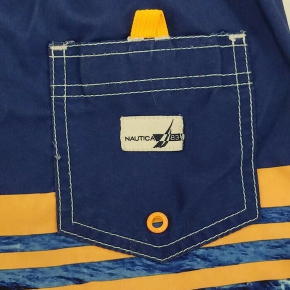 Nautica Vibrant Multi-Color Board Swim Shorts Boys Large (14-16) Trunks - Picture 4 of 8